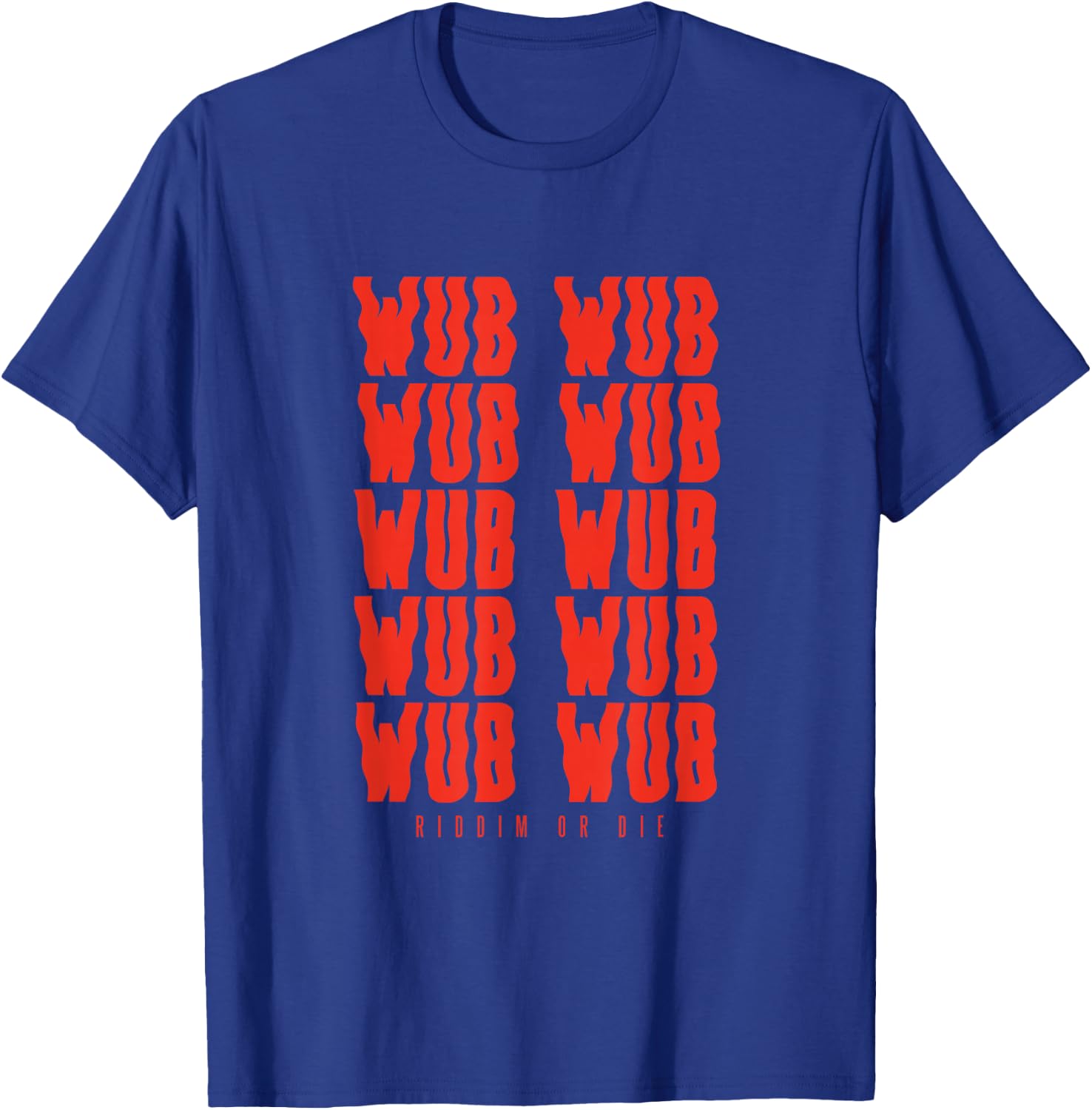 The Riddim Kid Designs Wub Wub Dubstep Riddim - Men's Black Small Classic Fit Short Sleeve T-Shirt - T-Shirt | Royal