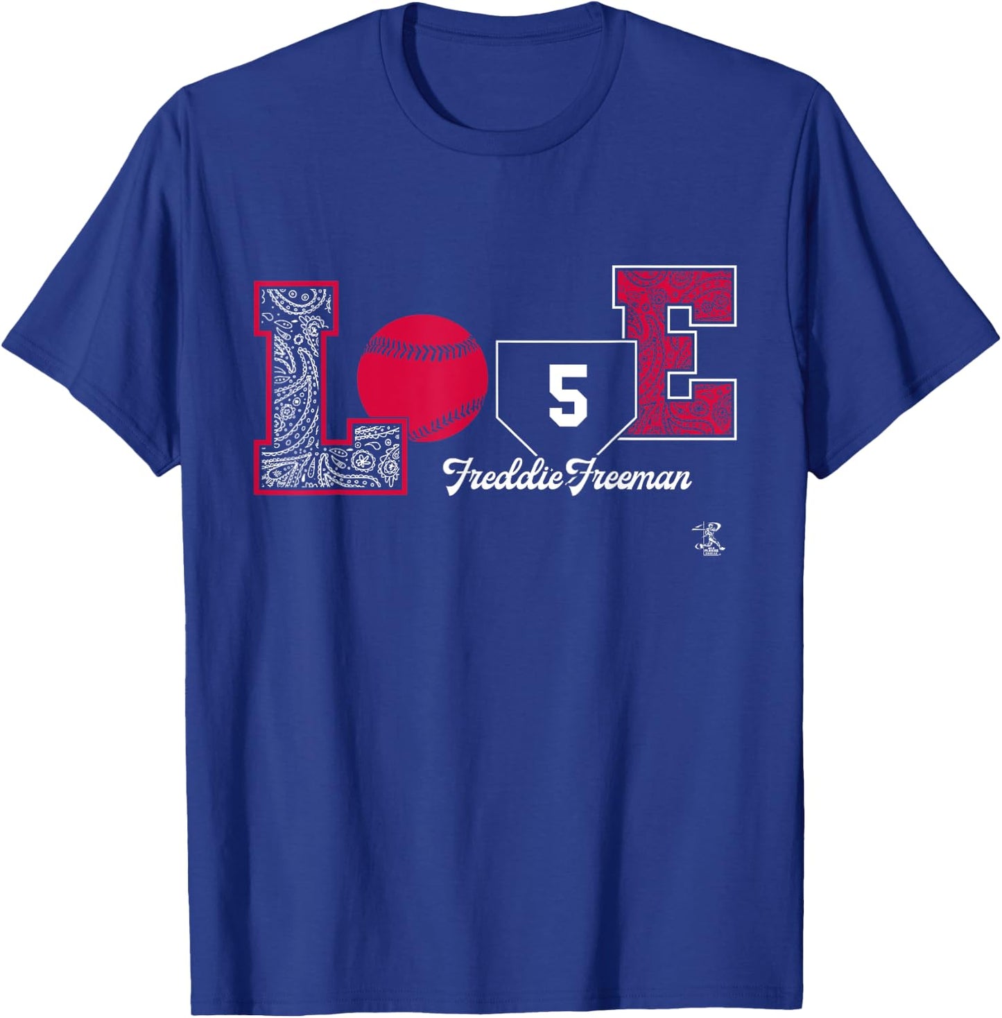 Freddie Freeman Love Player Gameday T-Shirt - T-Shirt | Royal