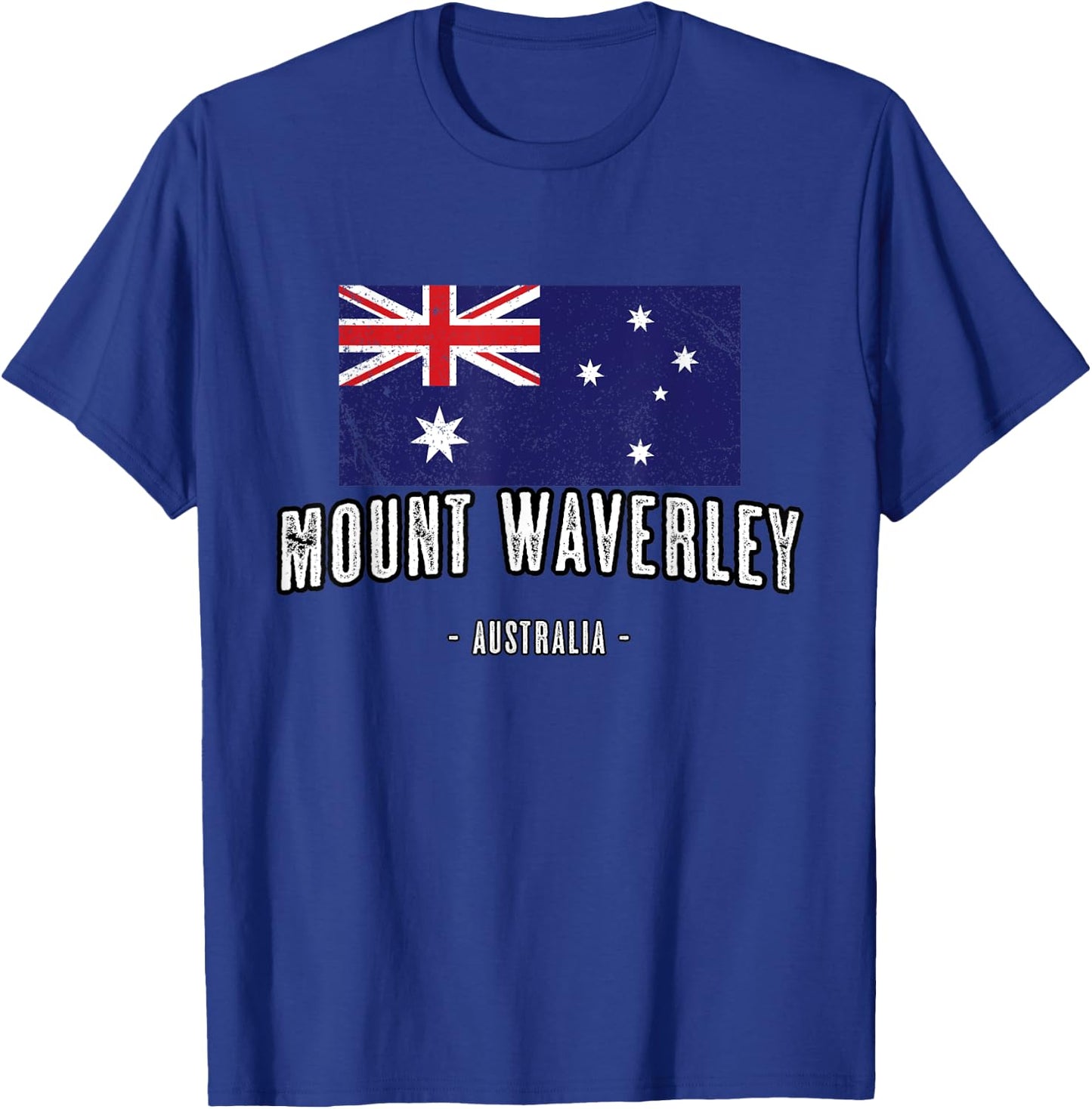 City of Mount Waverley Australia | Australian Flag, Aussie T-Shirt - T-Shirt | Royal
