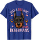 Doberman Dog T-Shirt - T-Shirt | Royal