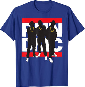 Run DMC Official Silhouette Band Small T-Shirt - T-Shirt | Royal