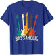 Bass Guitar Player Bassaholic Bass Player Guitarist T-Shirt - T-Shirt | Royal