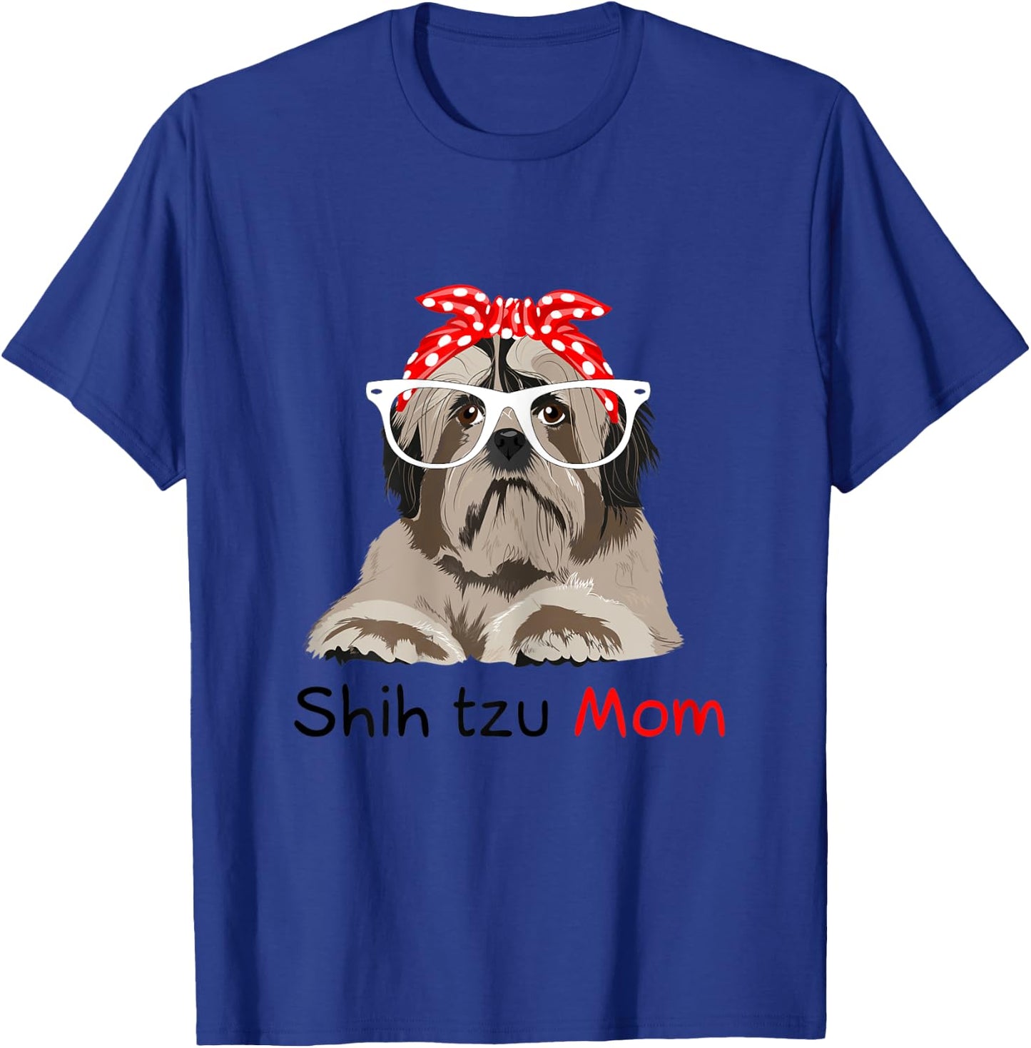 Shih Tzu Mom Bandana Shih Tzu Dog T-Shirt - T-Shirt | Royal