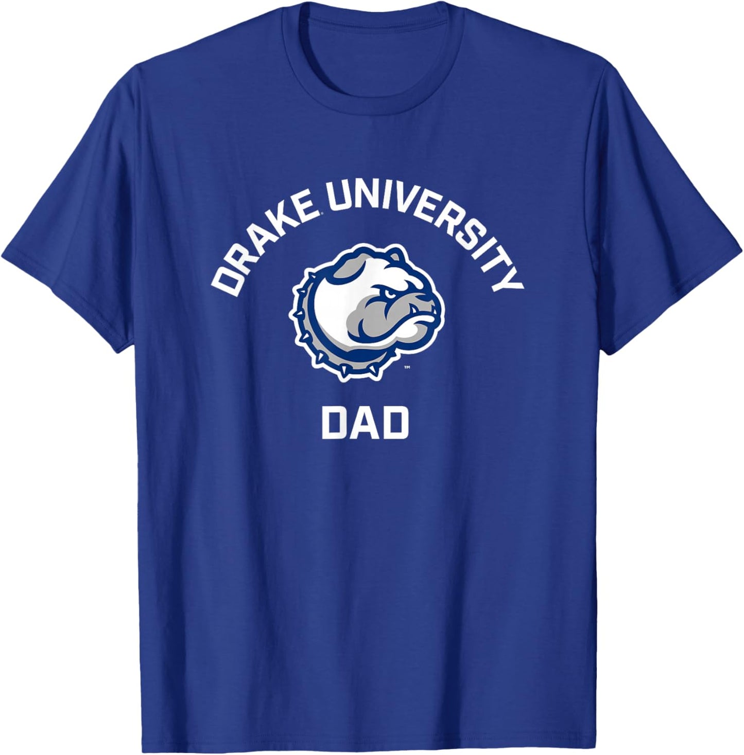 Drake University Bulldogs Arched Dad T-Shirt - T-Shirt | Royal