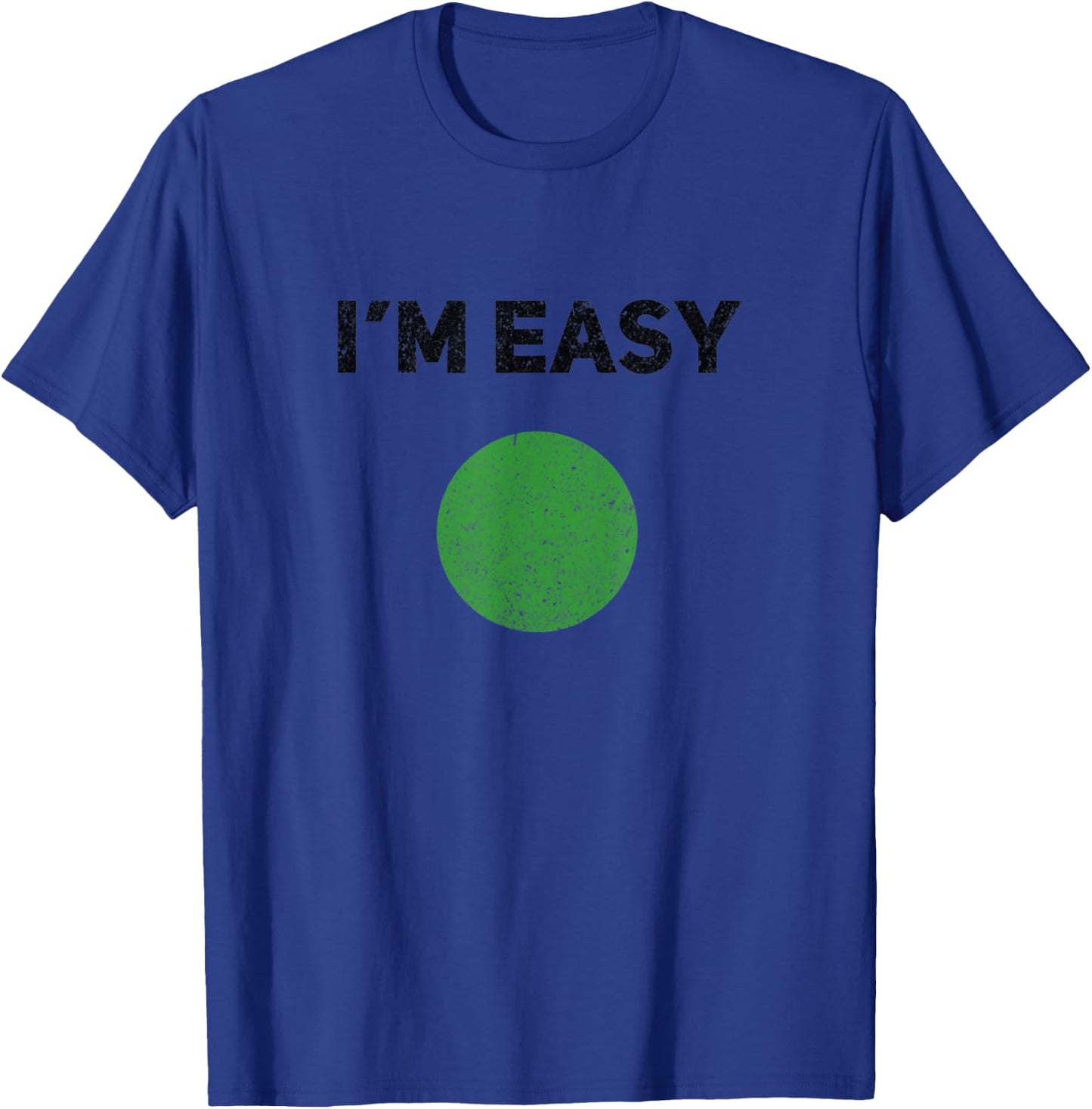 I'm Easy Green Skiing Circle Snowboard Vintage T-Shirt - T-Shirt | Royal