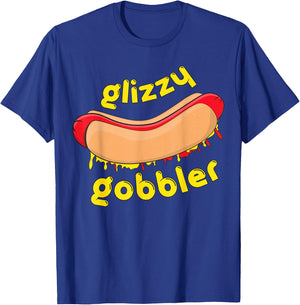 Glizzy Gobbler | Glizzy Gladiator hotdog Guzzler Men Women T-Shirt - T-Shirt | Royal