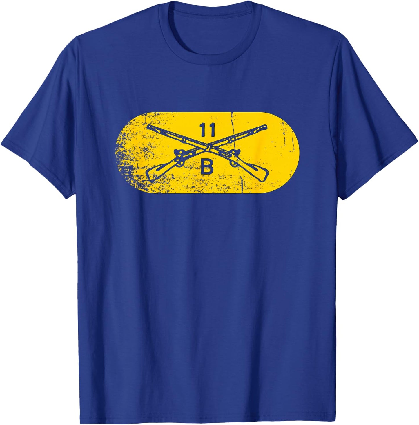 11 Bravo 11B Infantry Infantryman Grunt US Army Combat Team T-Shirt - T-Shirt | Royal