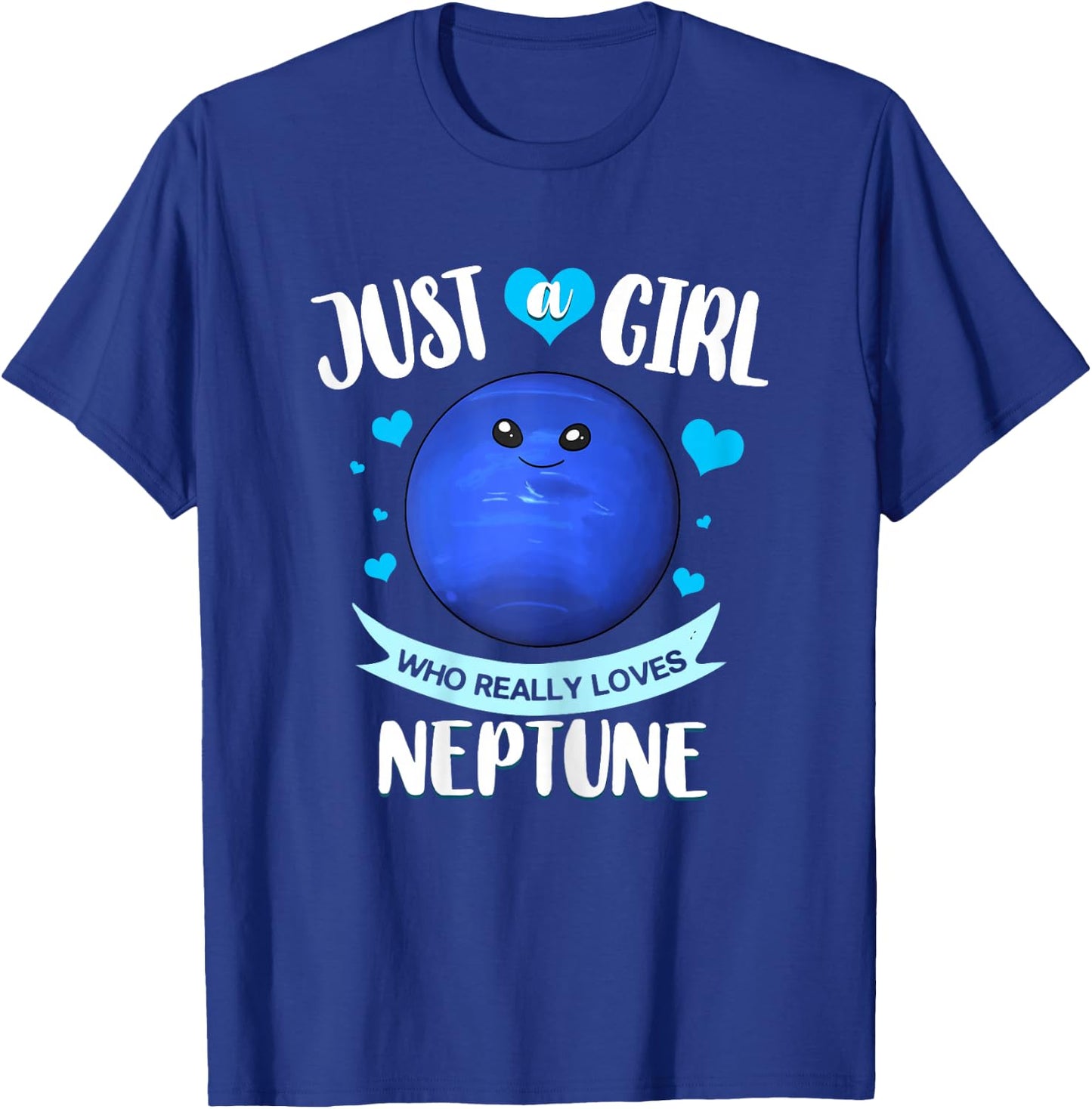 Neptune Planet Ring Solar System T-Shirt - T-Shirt | Royal