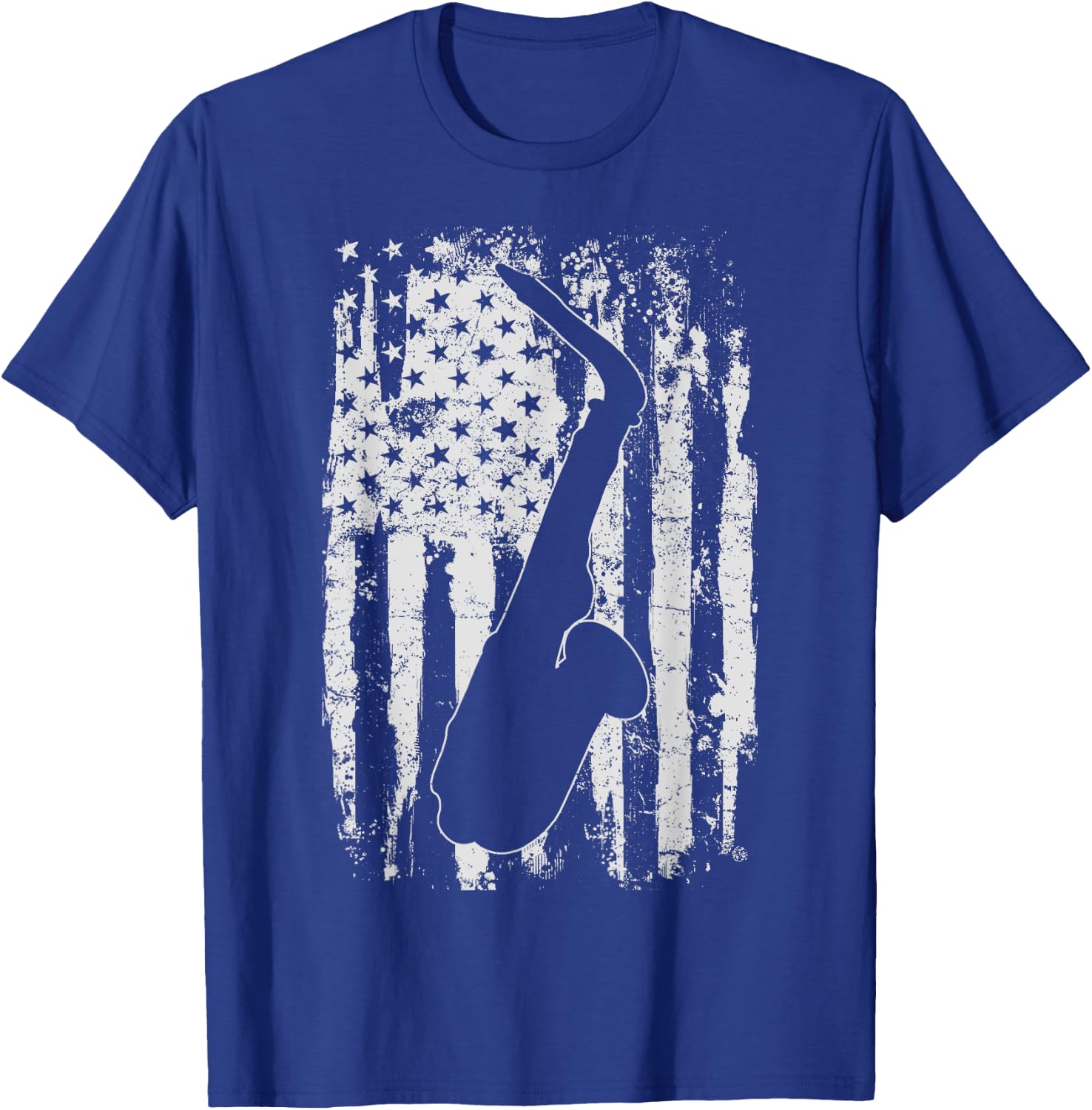 Saxophone Sax Player Vintage Gift T-Shirt - T-Shirt | Royal