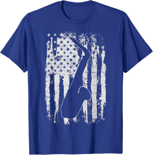 Saxophone Sax Player Vintage Gift T-Shirt - T-Shirt | Royal