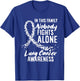In This Family Nobody Fights Alone Lung Cancer Awareness T-Shirt - T-Shirt | Royal