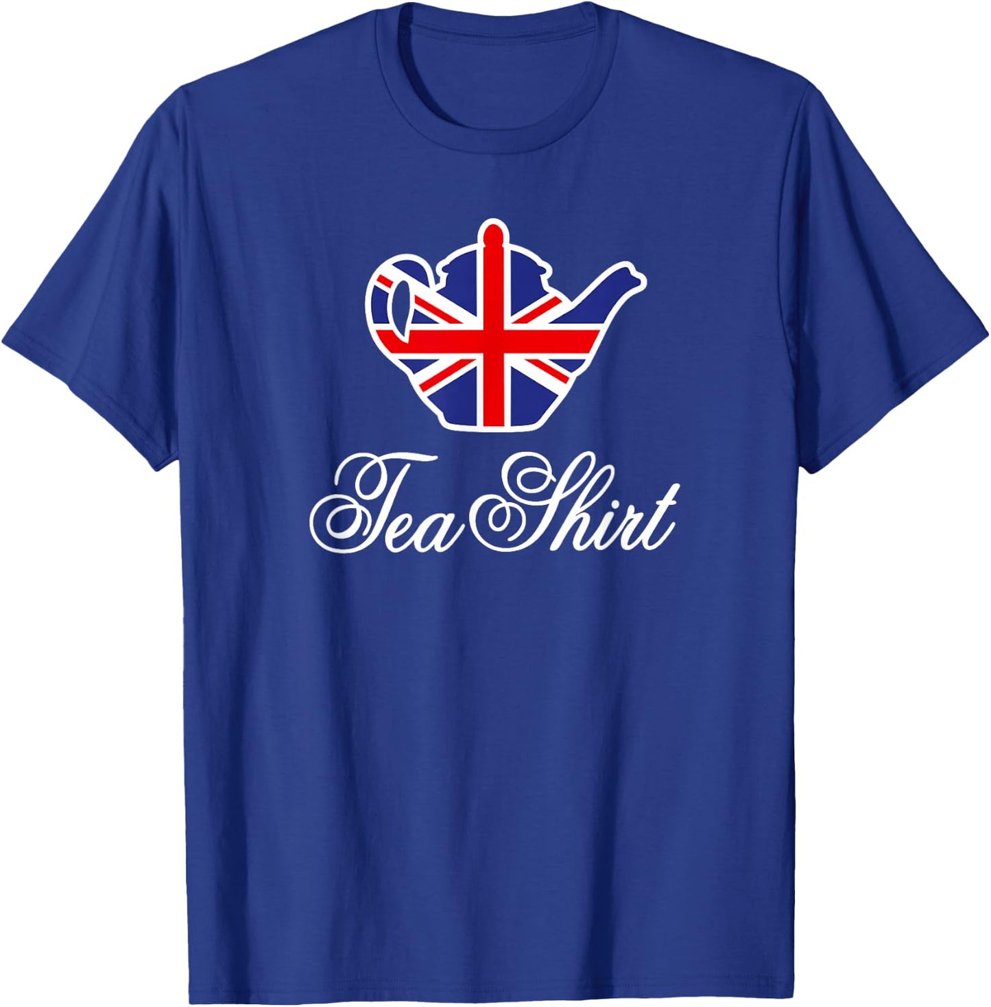 Tea Shirt British Union Jack Flag Teapot Tea Word Play T-Shirt - T-Shirt | Royal