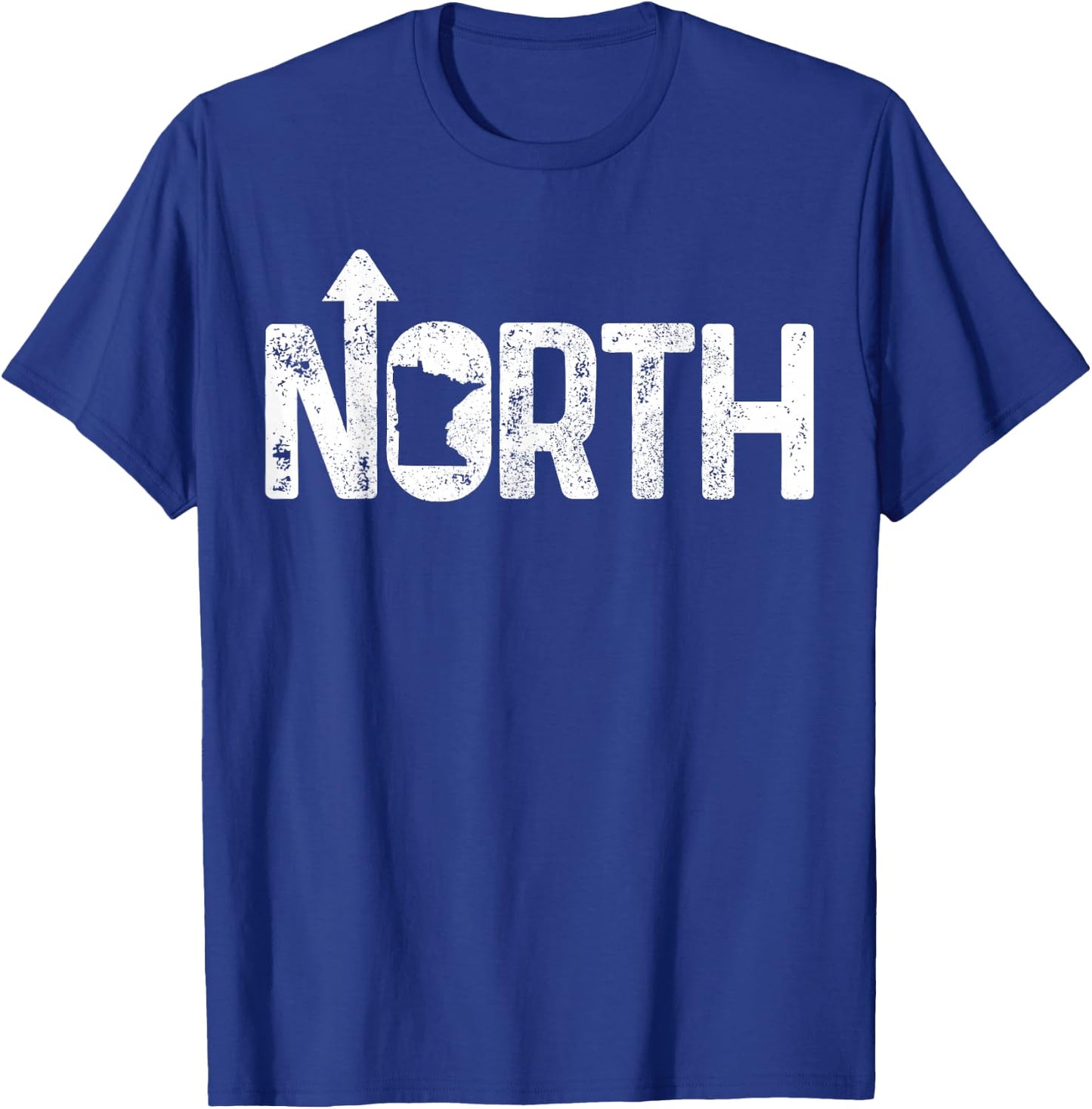 Minnesota Up North State Map Pride Gift T-Shirt - T-Shirt | Royal