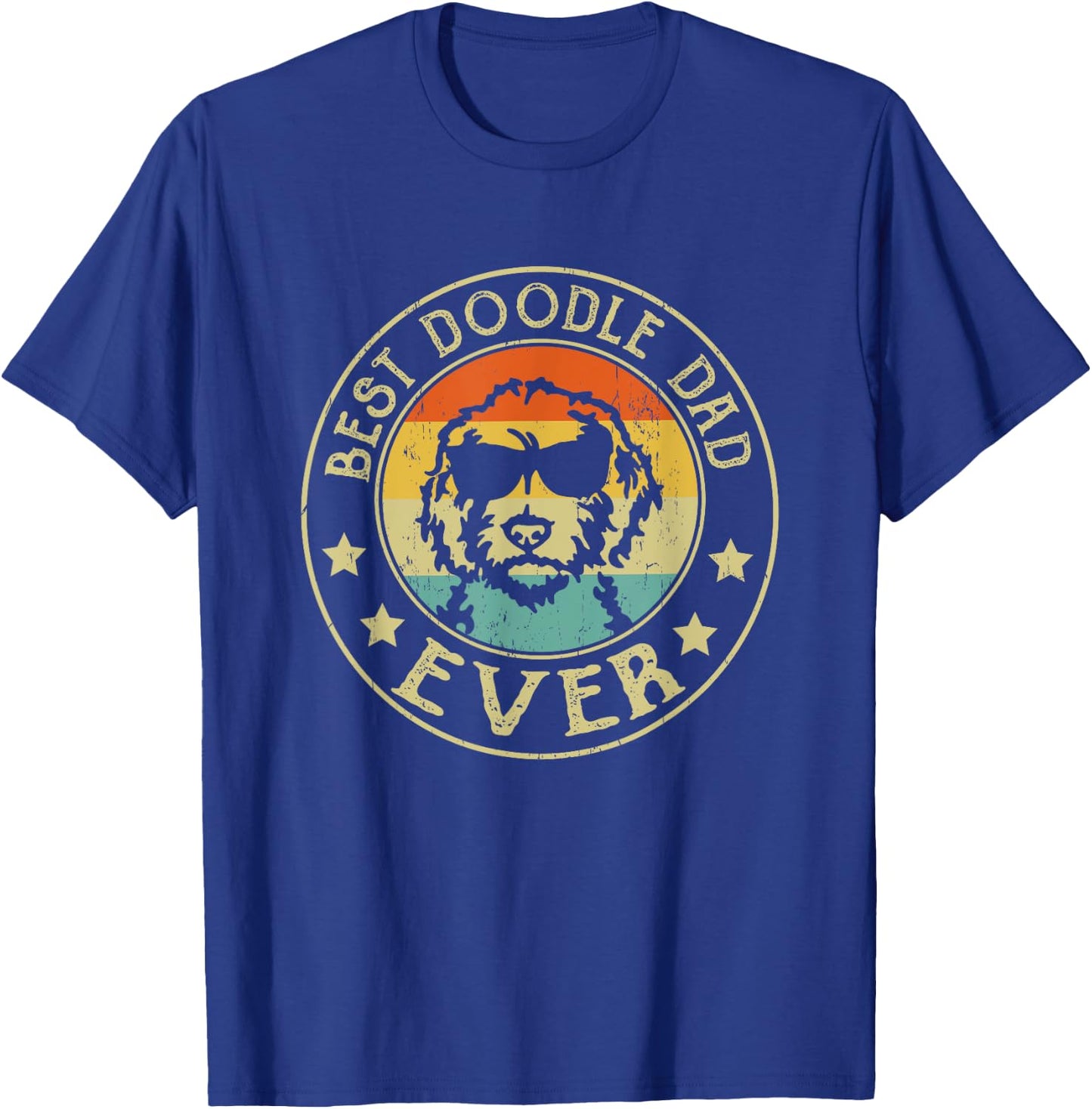 Best Doodle Dad Ever Daddy Gifts Dog Lover Owner T-Shirt - T-Shirt | Royal