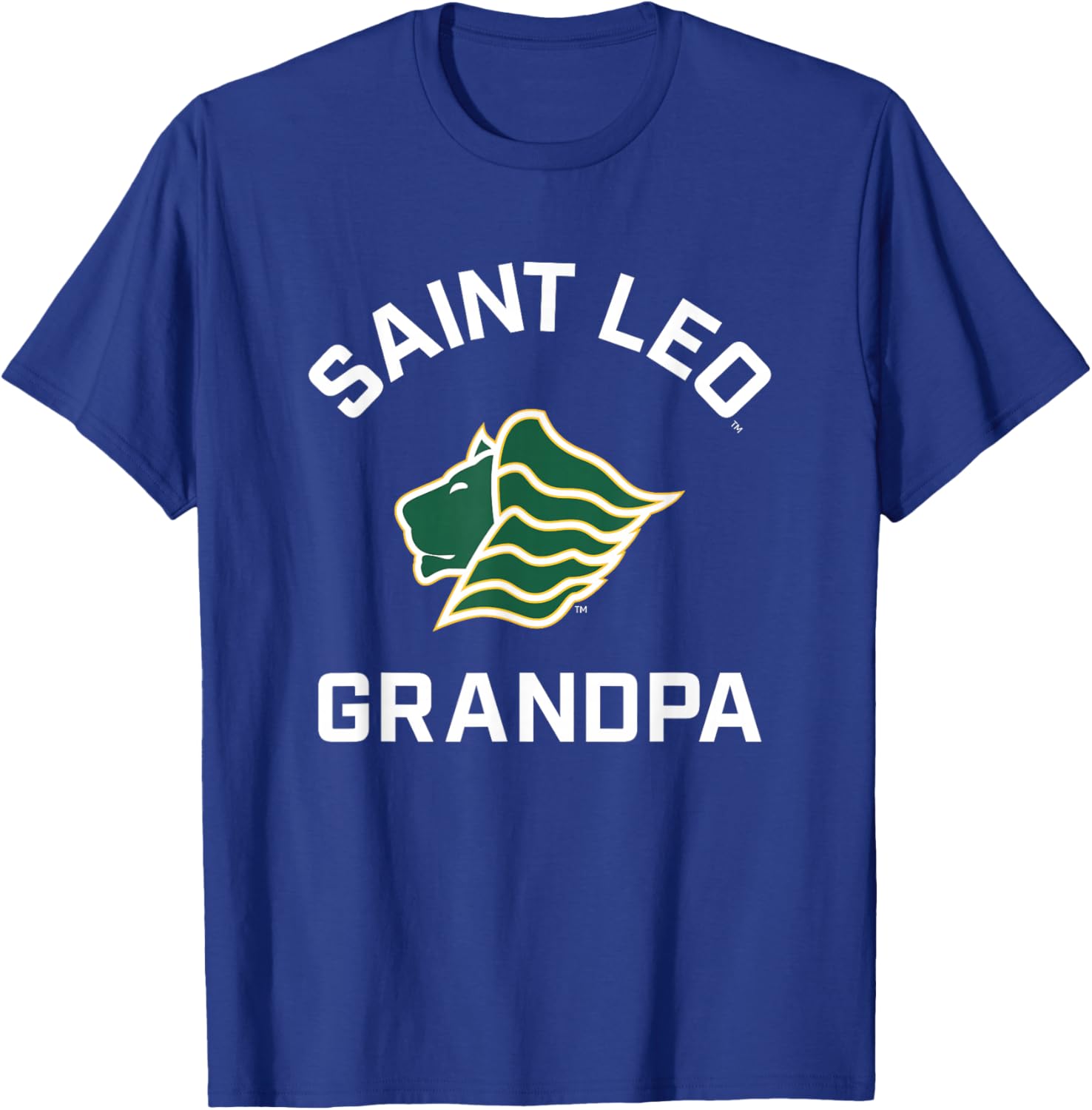 Saint Leo University Lions Arched Grandpa T-Shirt - T-Shirt | Royal