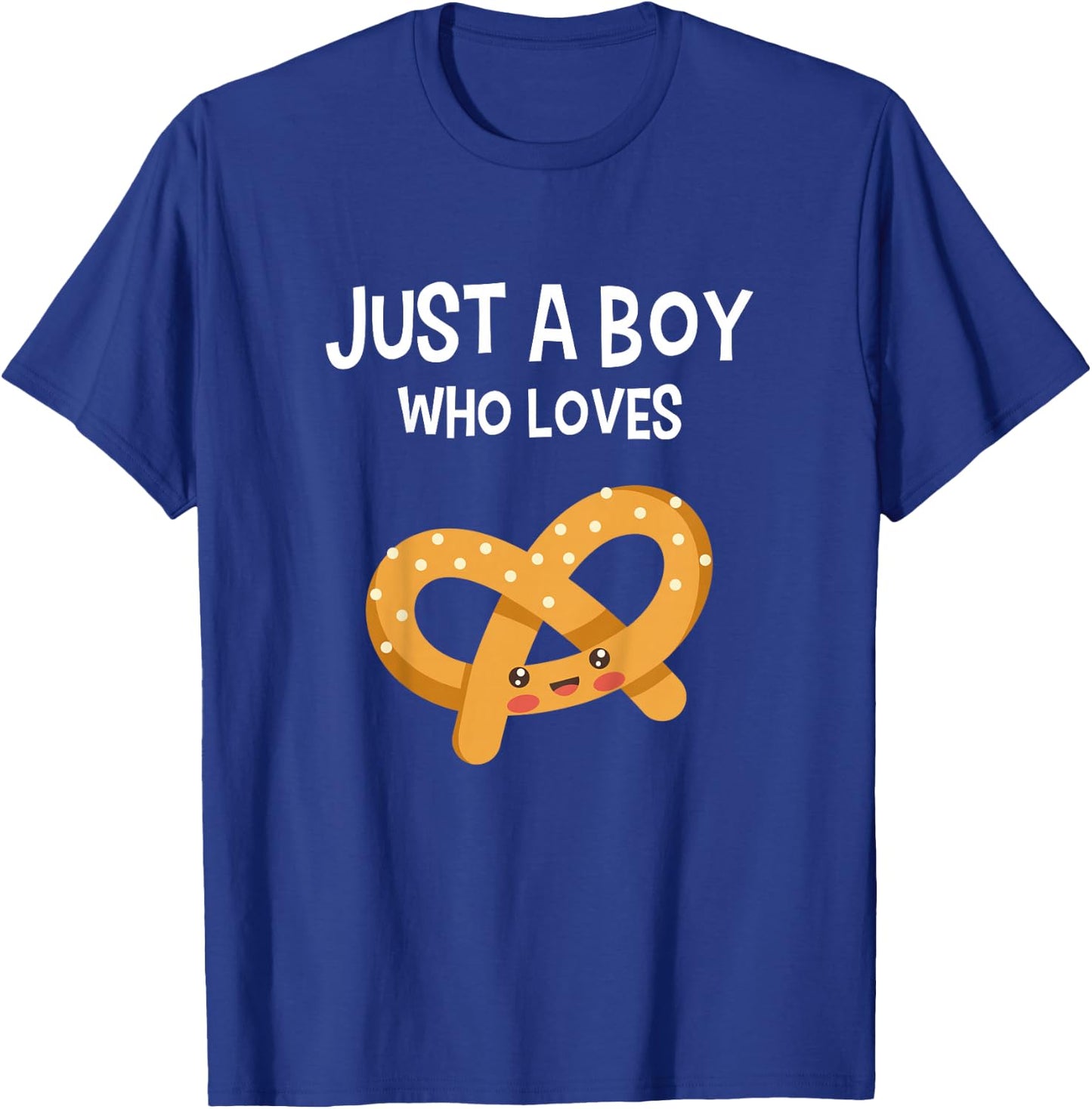 Kids Pretzel Shirt Pretzel Lover Funny Boy Love Pretzels Gift T-Shirt - T-Shirt | Royal