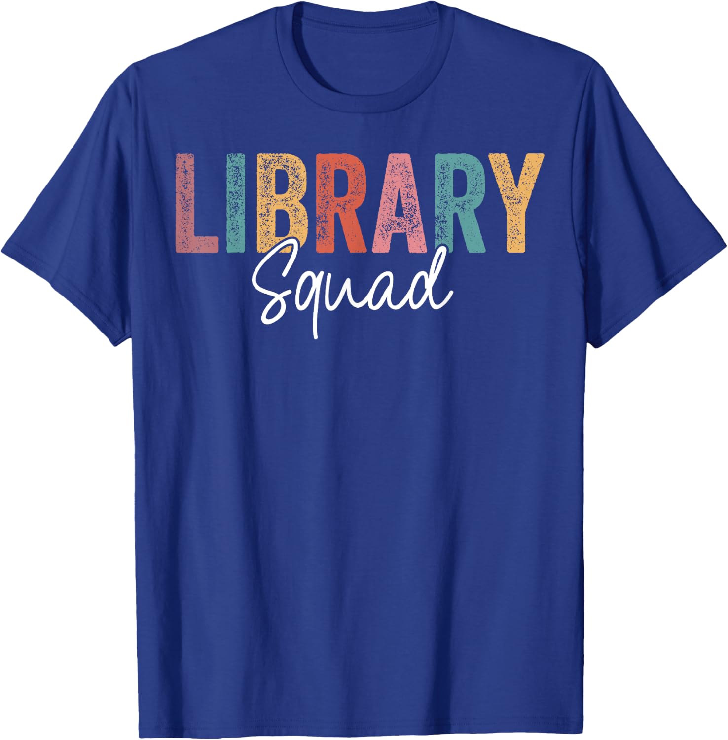 Library Squad Team Librarian Teacher Book Lover Women Kids T-Shirt - T-Shirt | Royal