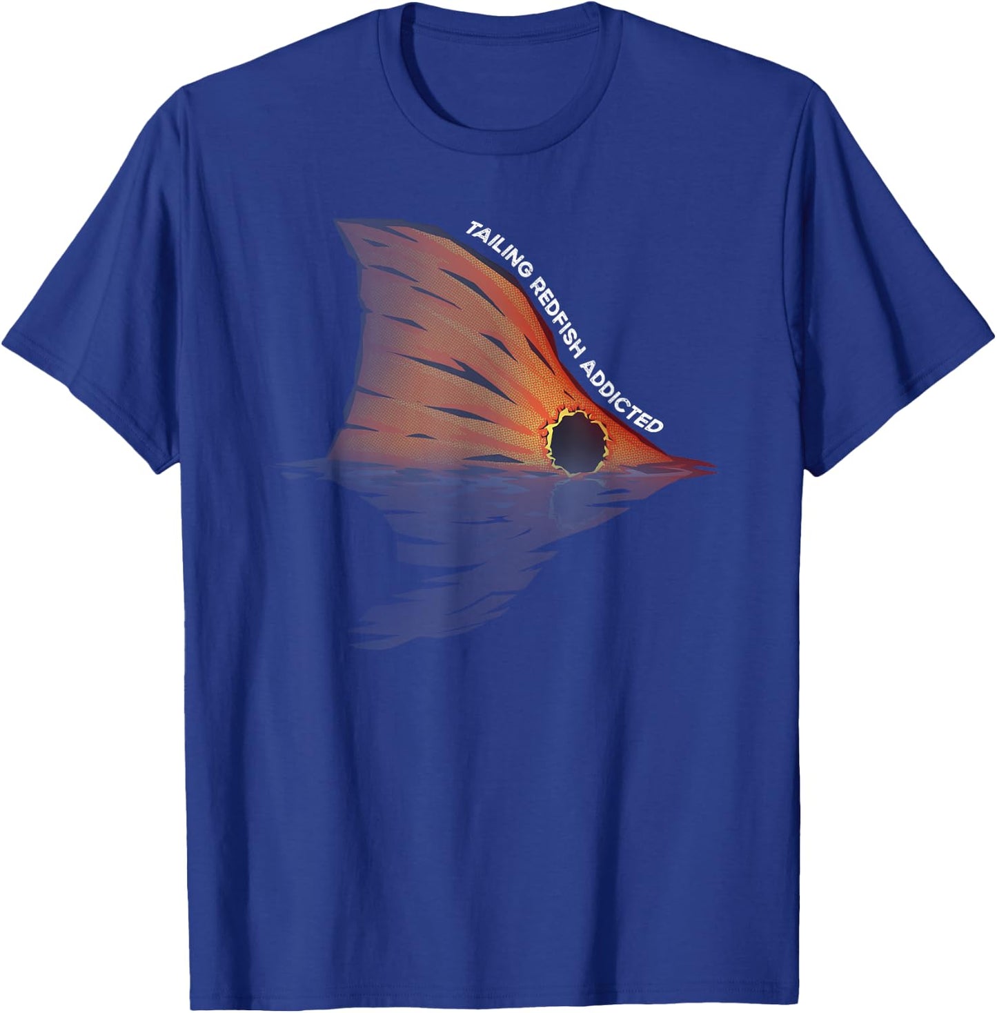 Tailing Redfish Fishing Joke Redfishing Red Drum Fishermen T-Shirt - T-Shirt | Royal