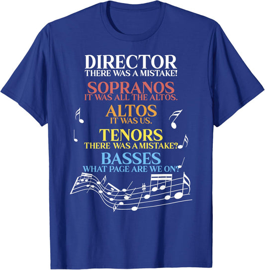 Choir Joke design | Funny Music Singing gift | Men Women Kid T-Shirt - T-Shirt | Royal