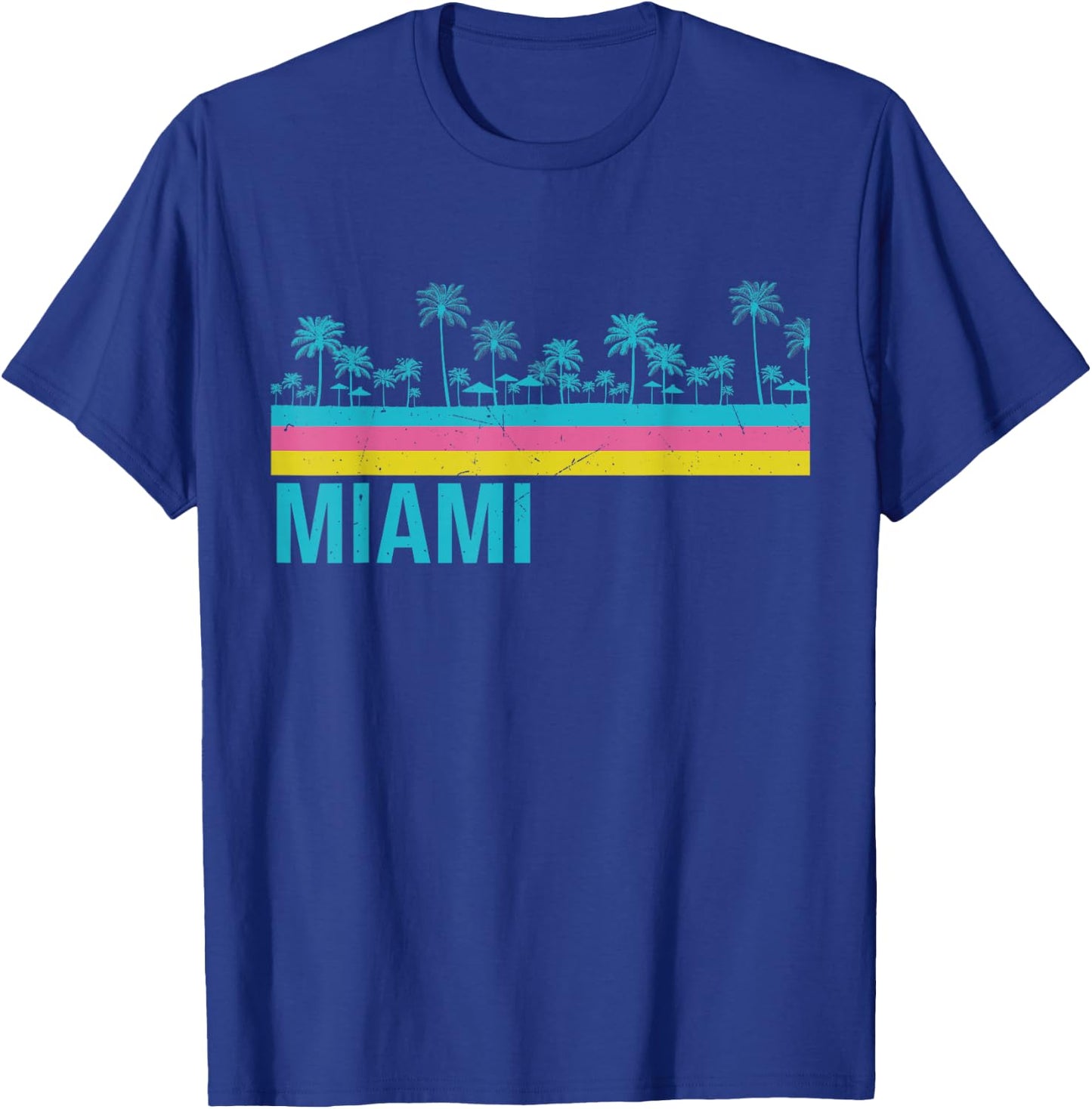 Miami Retro Vintage T-Shirt - T-Shirt | Royal