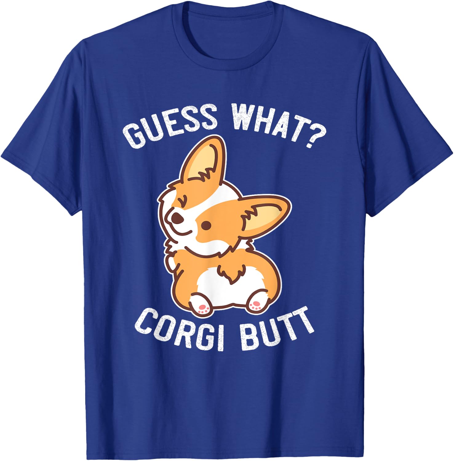 Buncho Gifts Corgi Dog Gift - Adults - Black - Small - Short Sleeve - Funny Corgi Butt & Puppy Saying T-Shirt - T-Shirt | Royal