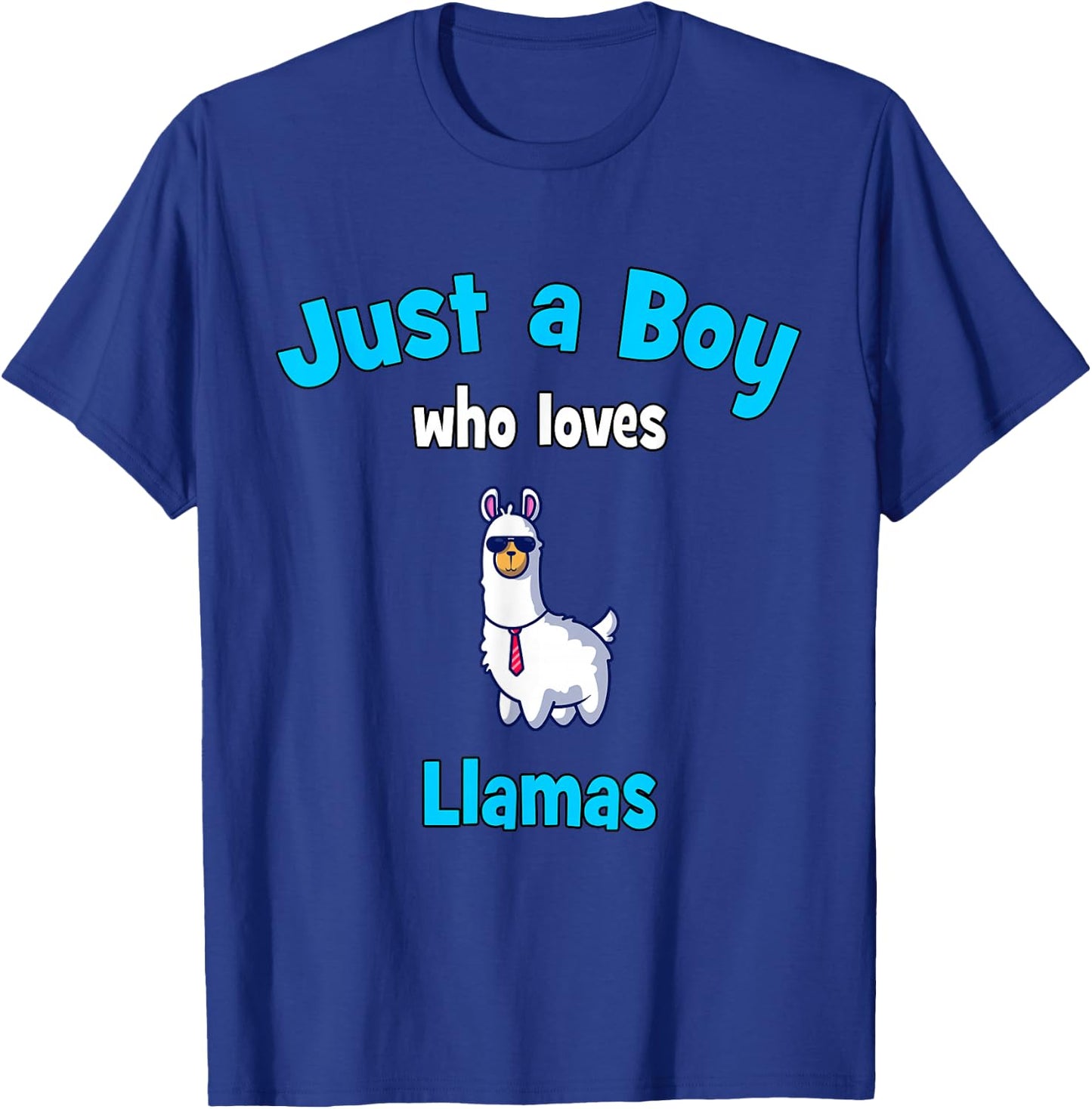 Llama Shirt for Boys | Children's Lama T-Shirt - T-Shirt | Royal