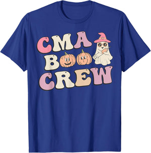 CMA Boo Crew Medical Assistant Halloween Ghost Costume Women T-Shirt - T-Shirt | Royal