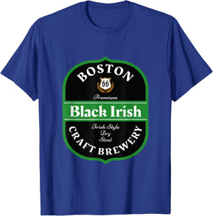 Boston Craft Brewery Boston Black Irish Stout Novelty Logo T-Shirt - T-Shirt | Royal
