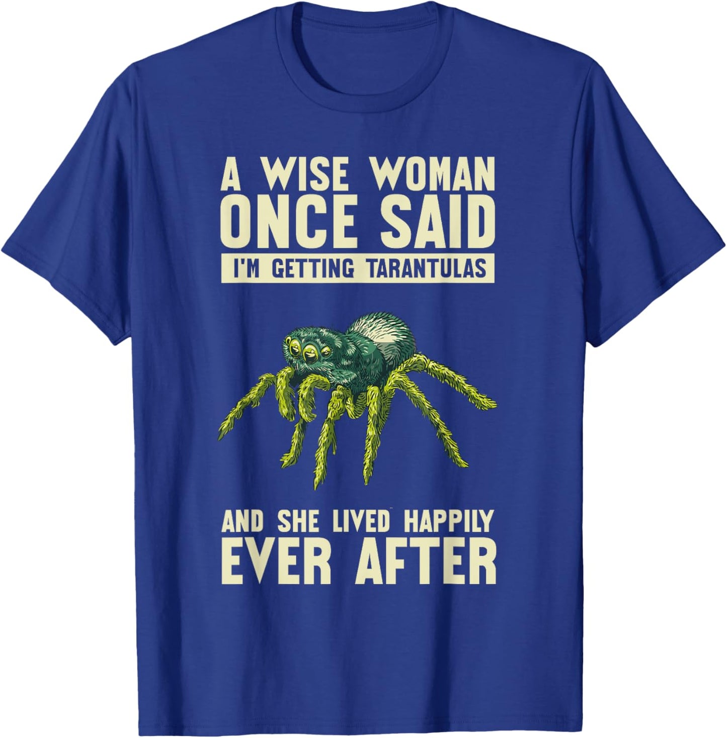 Spider Food Enclosure Hide Substrate Tarantula Owner T-Shirt - T-Shirt | Royal