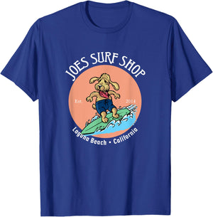 Joe's Surf Teddy Our Dog Logo Graphic Women Kids T-Shirt - T-Shirt | Royal