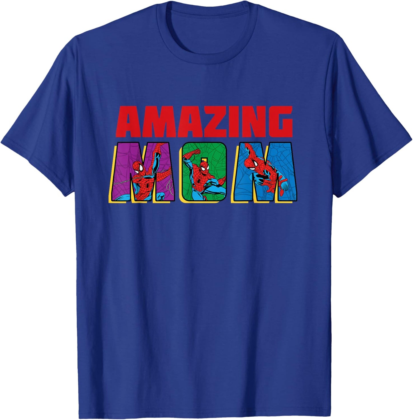 Marvel Spider-Man Amazing Mom Birthday Mother’s Day T-Shirt - T-Shirt | Royal