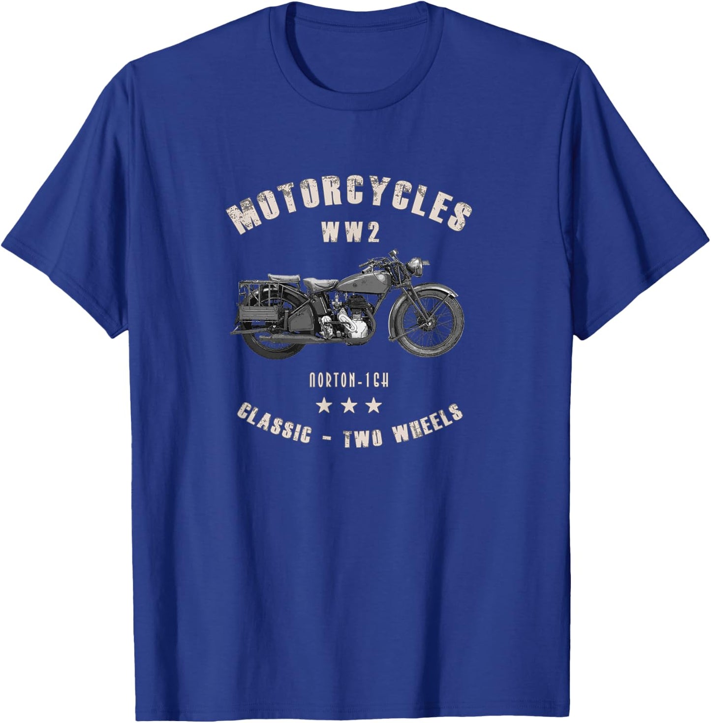 Norton-16H Classic Motorcycle WW2 T-Shirt - T-Shirt | Royal