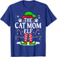 The Cat Mom Elf Xmas Funny Cats lover Christmas Cat Mom T-Shirt - T-Shirt | Royal