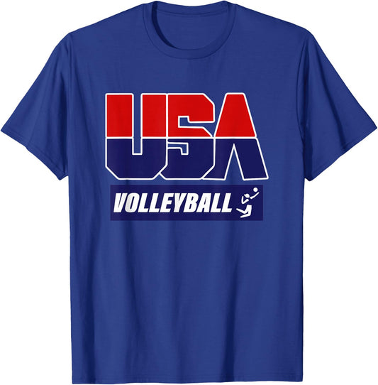2021 Volleyball USA T-Shirt - T-Shirt | Royal