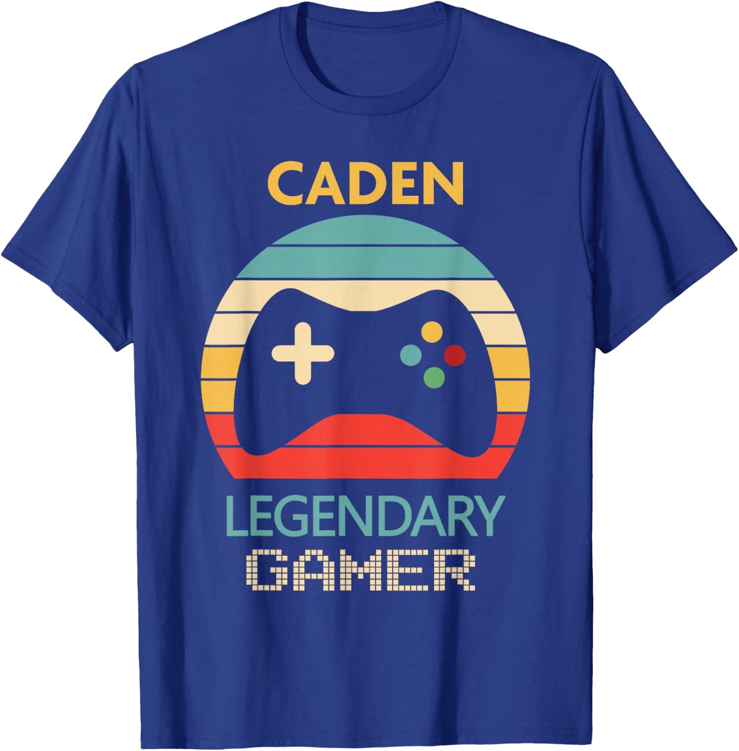 Caden Name Gift - Personalized Legendary Gamer T-Shirt - T-Shirt | Royal