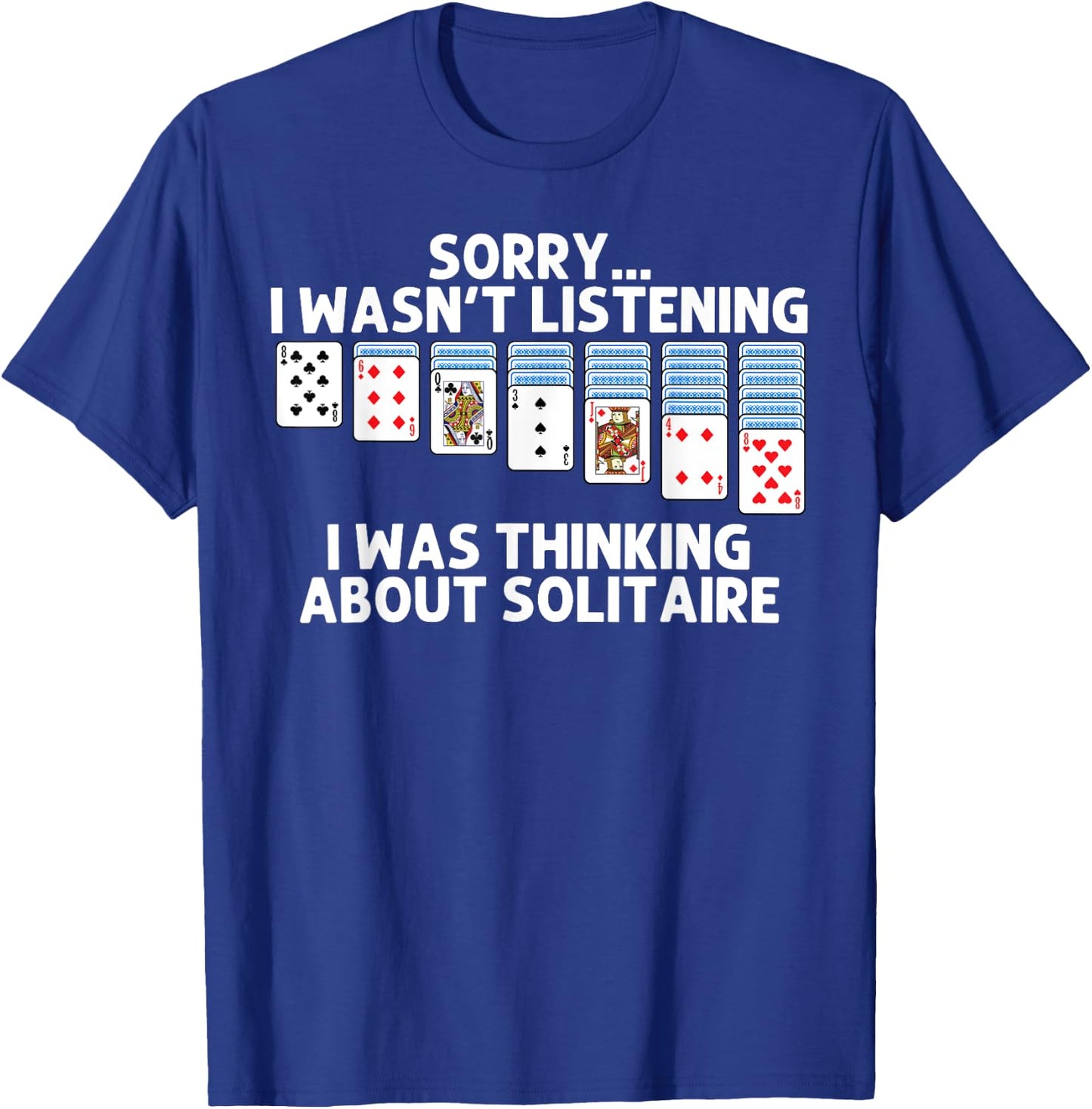 Solitaire Gift Women Card Game Player Solitaire Game T-Shirt - T-Shirt | Royal