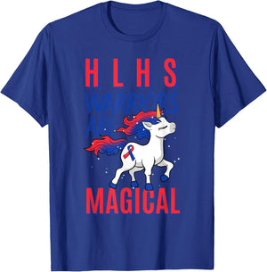HLHS Warrior Hypoplastic Left Heart Syndrome Unicorn Lover T-Shirt - T-Shirt | Royal