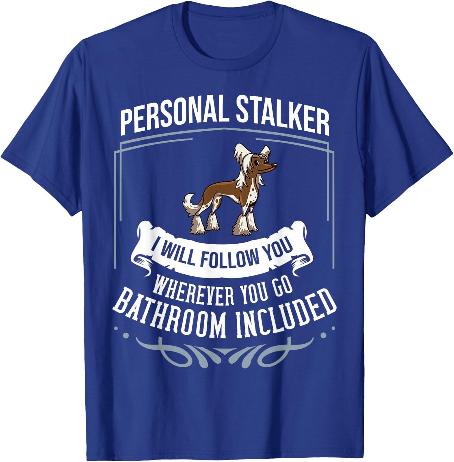 Chinese Crested Powderpuff Dog Gift Puppies Owner Lover Men Women Girls Kids T-Shirt - T-Shirt | Royal