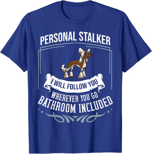 Chinese Crested Powderpuff Dog Gift Puppies Owner Lover Men Women Girls Kids T-Shirt - T-Shirt | Royal