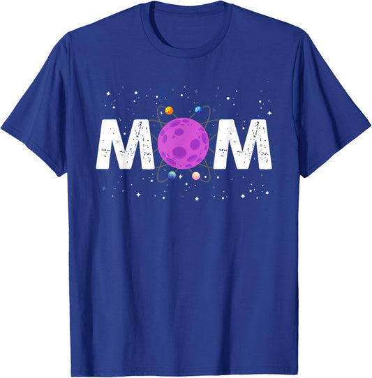 Mom Outer Space Birthday Party T-Shirt - T-Shirt | Royal