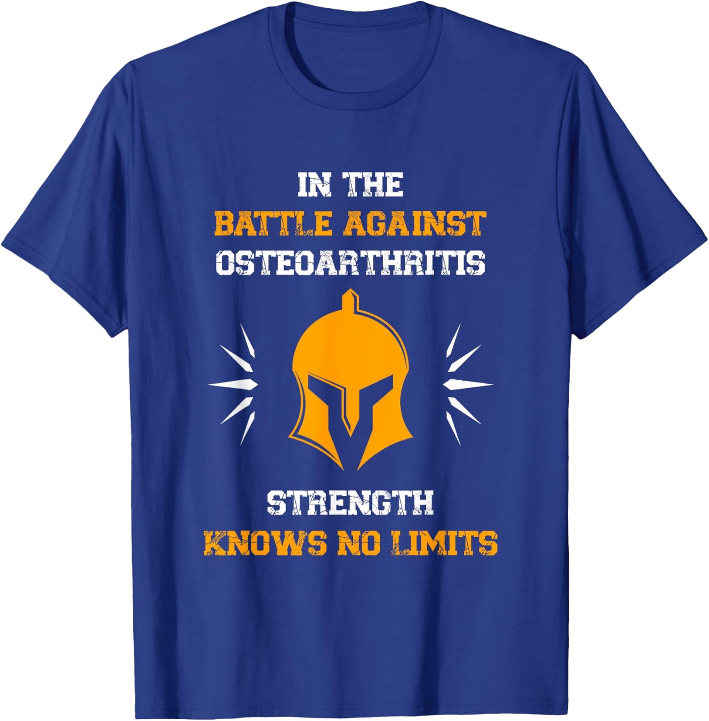 Osteoarthritis Awareness | Disease Fighter Warrior T-Shirt - T-Shirt | Royal