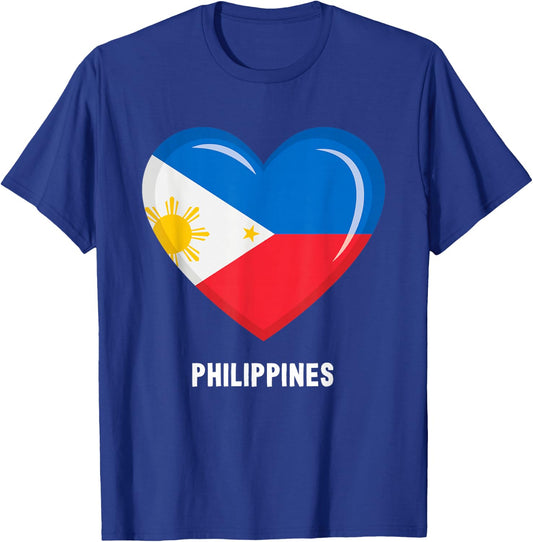 Philippine Flag Shirt | Filipino T-Shirt - T-Shirt | Royal