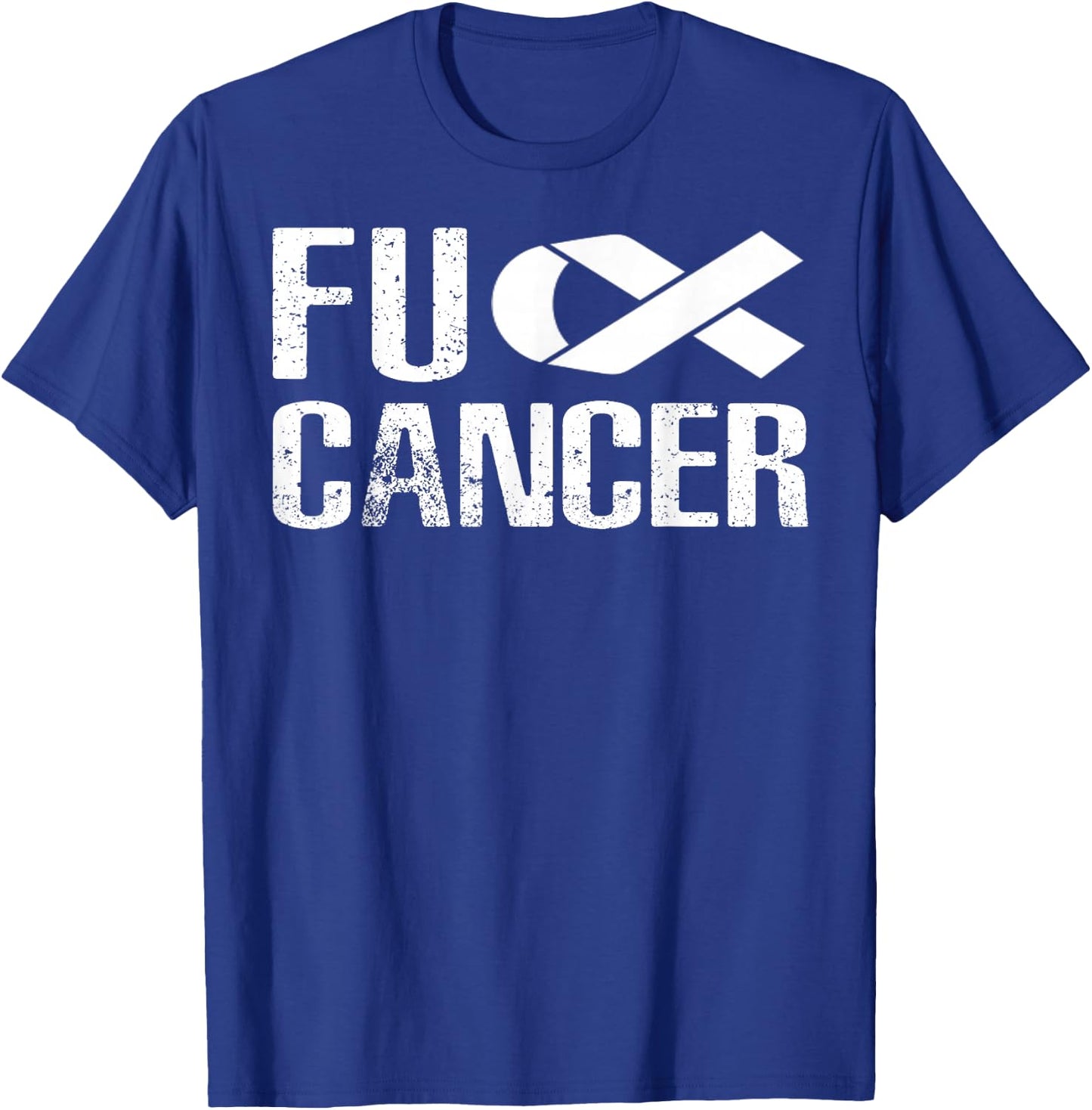 Fuck Cancer - fu cancer t shirt cancer awareness T-Shirt - T-Shirt | Royal