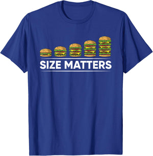 Cool Hamburger Gift Kids Men Women Funny Fast Food Size T-Shirt - T-Shirt | Royal