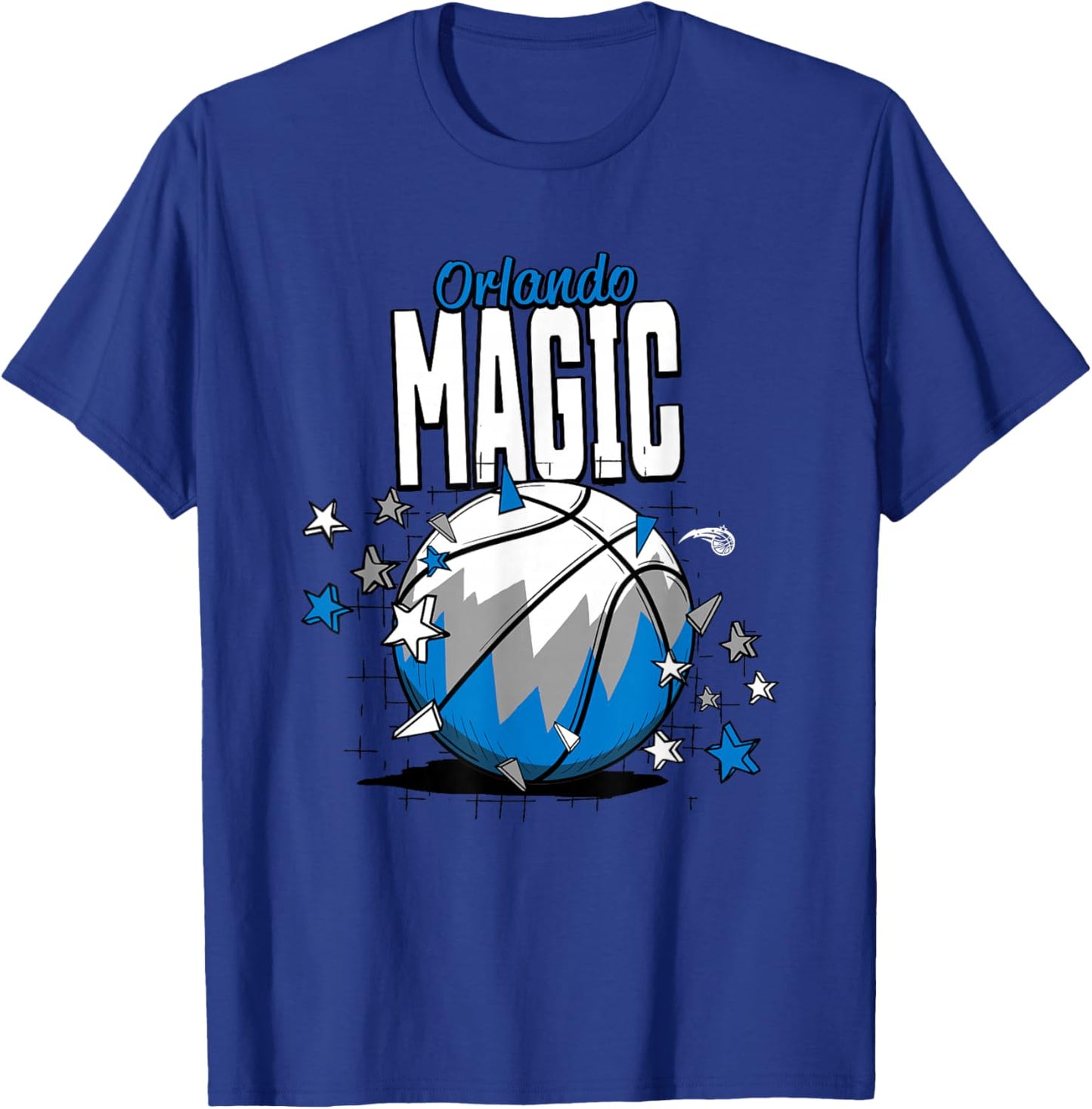 NBA Orlando Magic Basketball Doodle Stars T-Shirt - T-Shirt | Royal