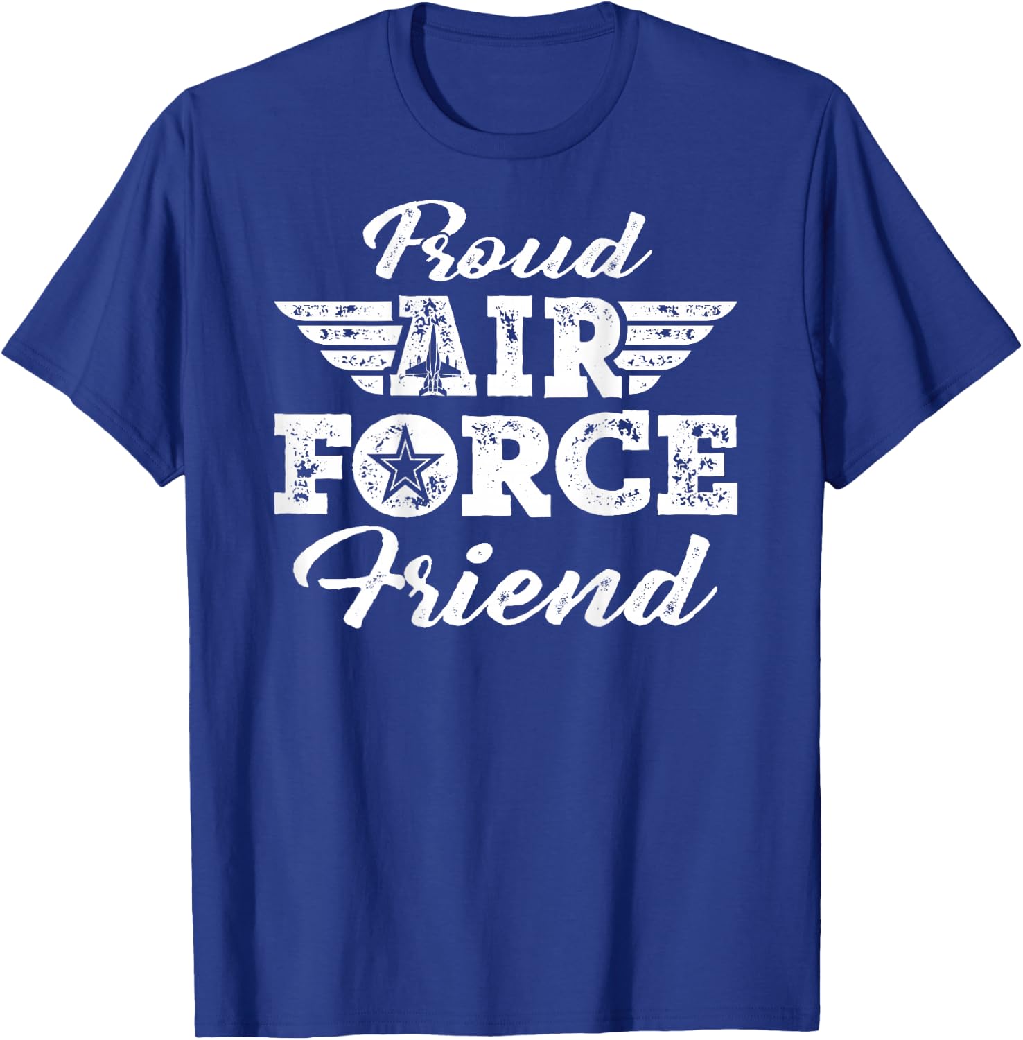 Proud US Air Force Friend Pride Military Family Buddy Gifts T-Shirt - T-Shirt | Royal