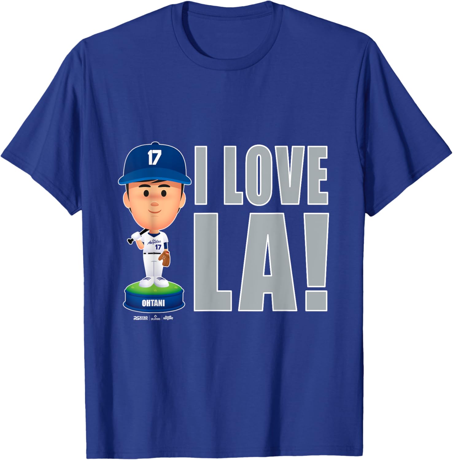 Shohei Ohtani Los Angeles Baseball I Love LA MLBPA T-Shirt - T-Shirt | Royal
