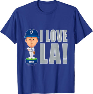 Shohei Ohtani Los Angeles Baseball I Love LA MLBPA T-Shirt - T-Shirt | Royal