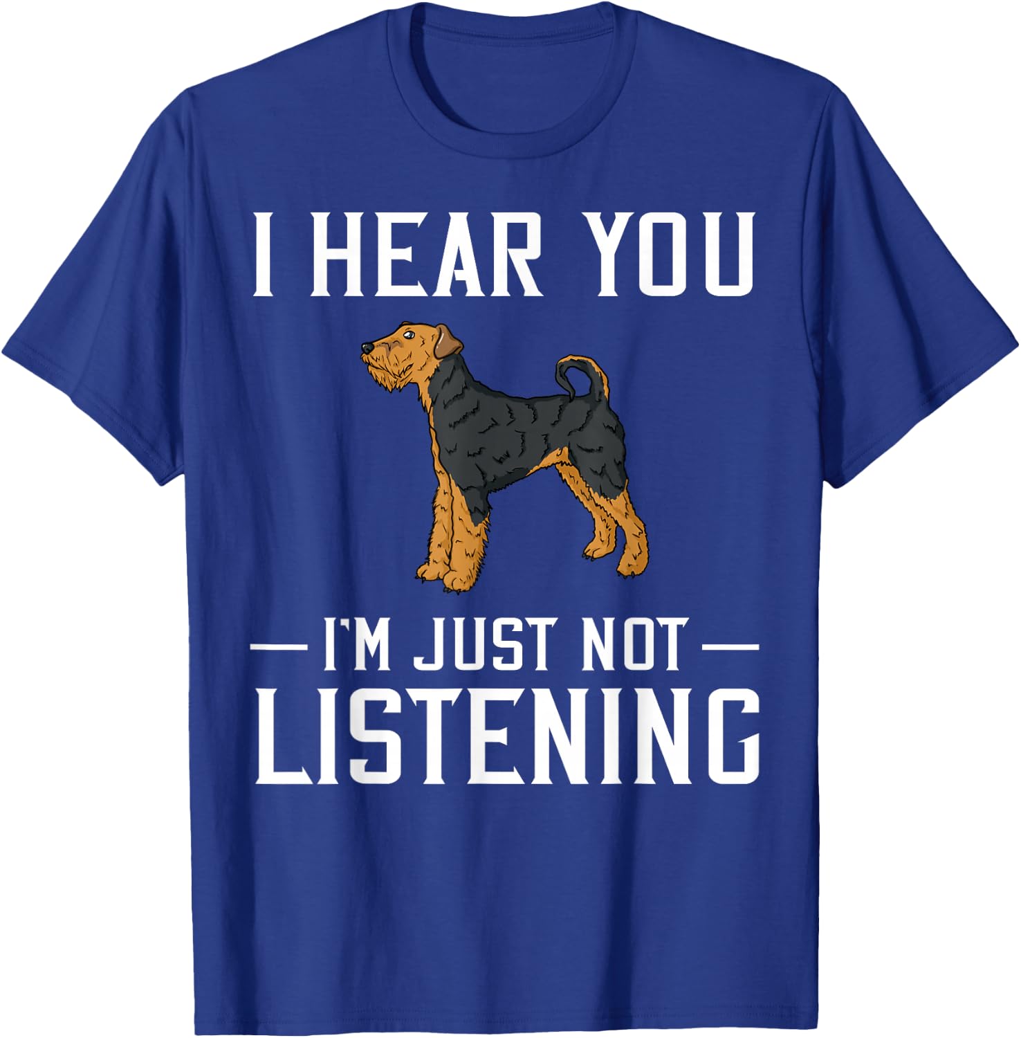 Airedale Terrier Dog Puppy Owner Lover T-Shirt - T-Shirt | Royal
