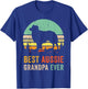 Best Grandpa Ever Gift Aussie Dog Dad Australian Shepherd T-Shirt - T-Shirt | Royal